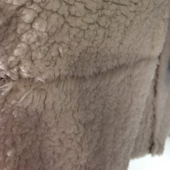 Women's  Faux Suede Open Front Sherpa Lined Wrap Jacket - Picture 5 of 8